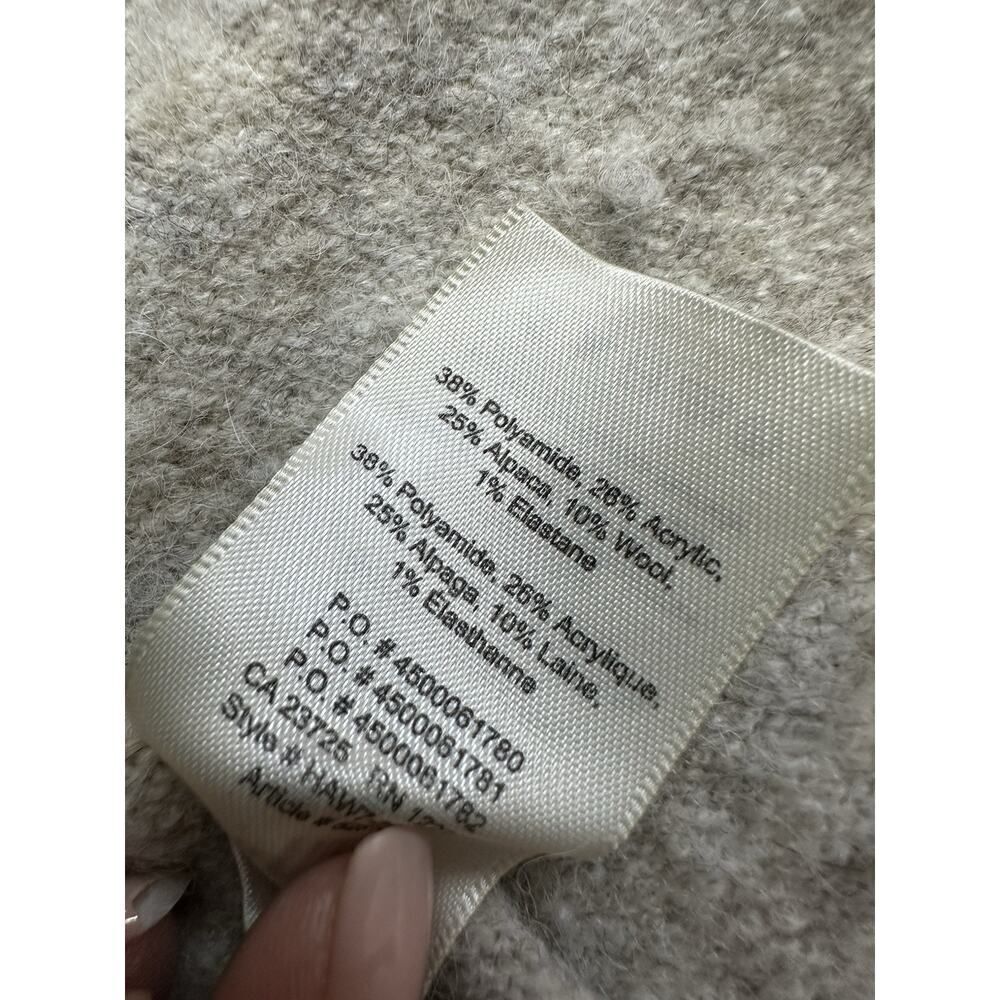 Aritzia Wilfred Free Aronson Alpaca Wool Blend Oatmeal Color Cardigan sz Small - Picture 9 of 10